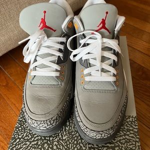 Air Jordan 3 retro cool grey, US mens size 10